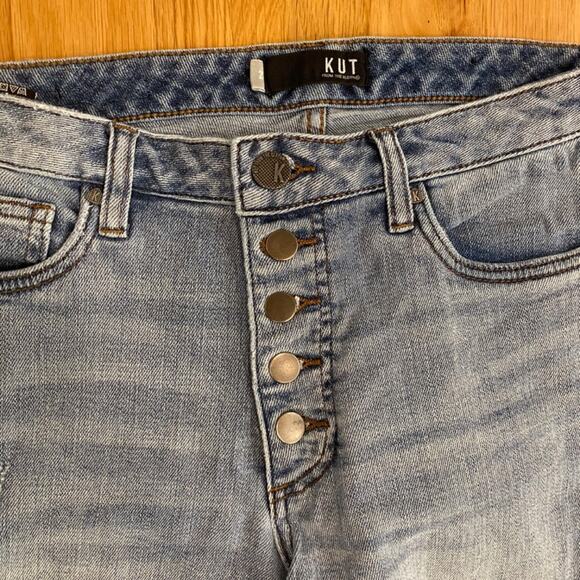 KUT From The Kloth Reese Fab Ab Ankle Straight Leg Button Fly - 2 - Picture 7 of 15